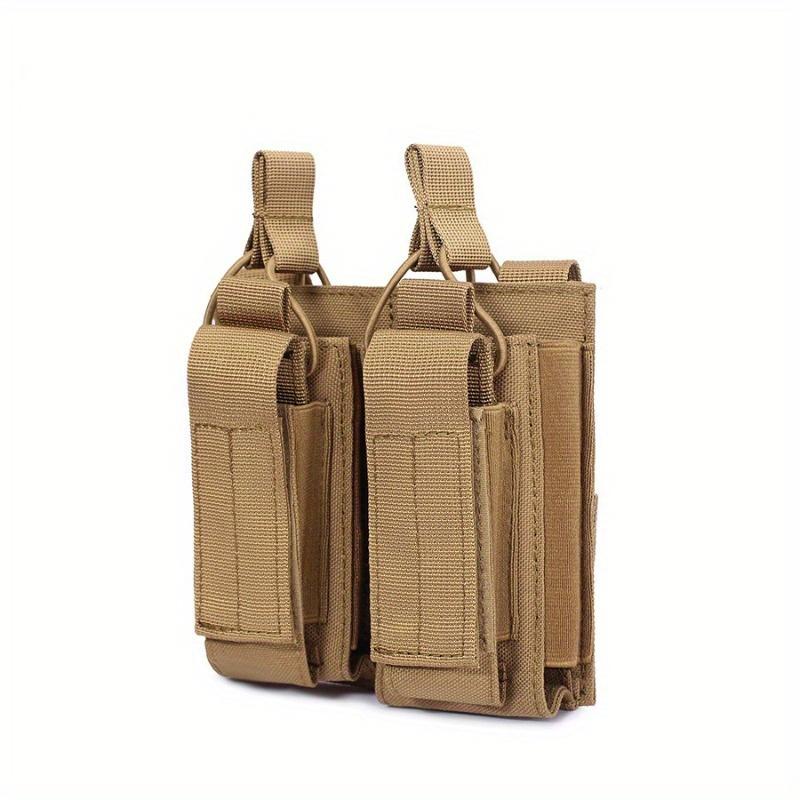 Tactical Molle Magazine Pouch Tactical Pouch Double Rifle Pistol Mag Pouch 2-Layer Cartridge Holder