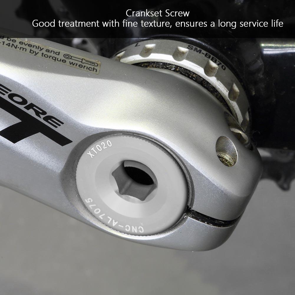 Crank Arm Bolt for Mountain Road Bike Bracket Cap M20*10 Crankset Screw BB Axis Screws Titanium