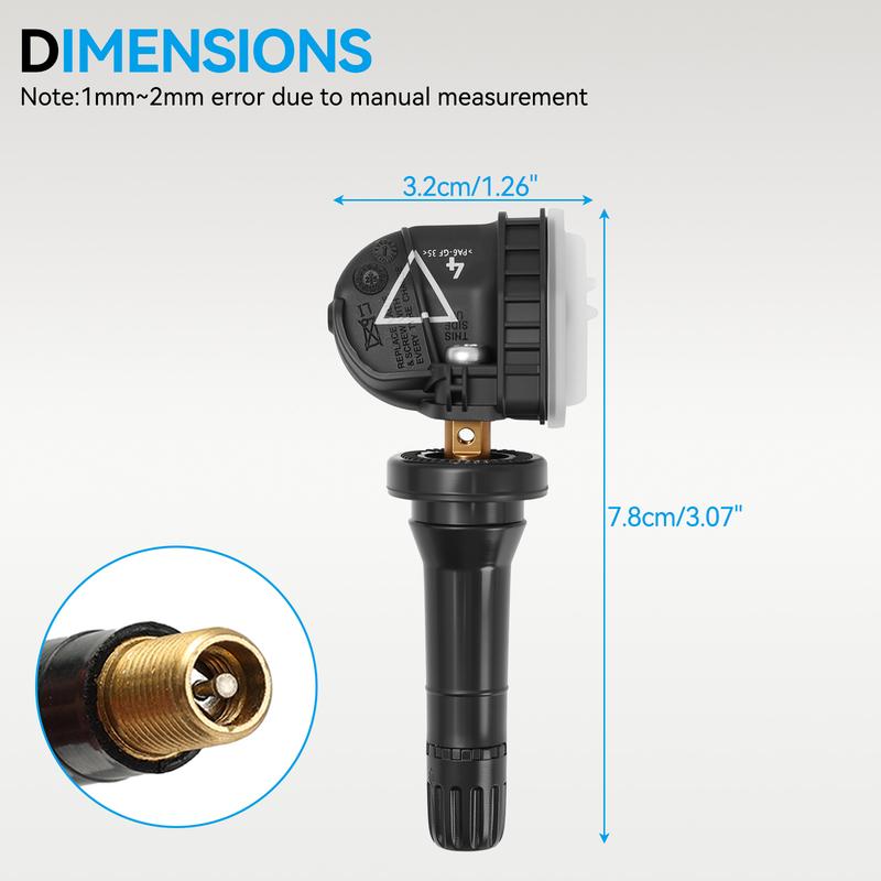 4X Tire Pressure Sensor TPMS 433 MHZ For Buick Enclave LaCrosse Cadillac CT6 XT5 CTS Chevy Cruze Silverado 13598773 13506028