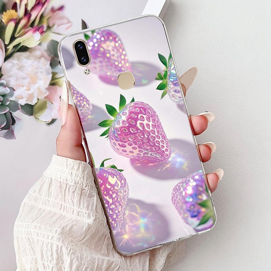Чехол для Vivo V9 Youth 1727 1726 Милый Чехол с Рисунком Сердечка Мягкий Тонкий Чехол для Телефона Для Vivo Y85 Y89 V 9 Youth VivoV9 6GB Fundas