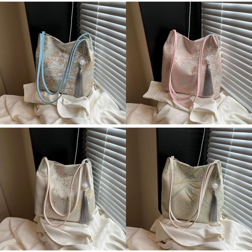 Traditional Pattern Embroidered Crossbody Bag With Internal Phone Pocket For Casual Outings