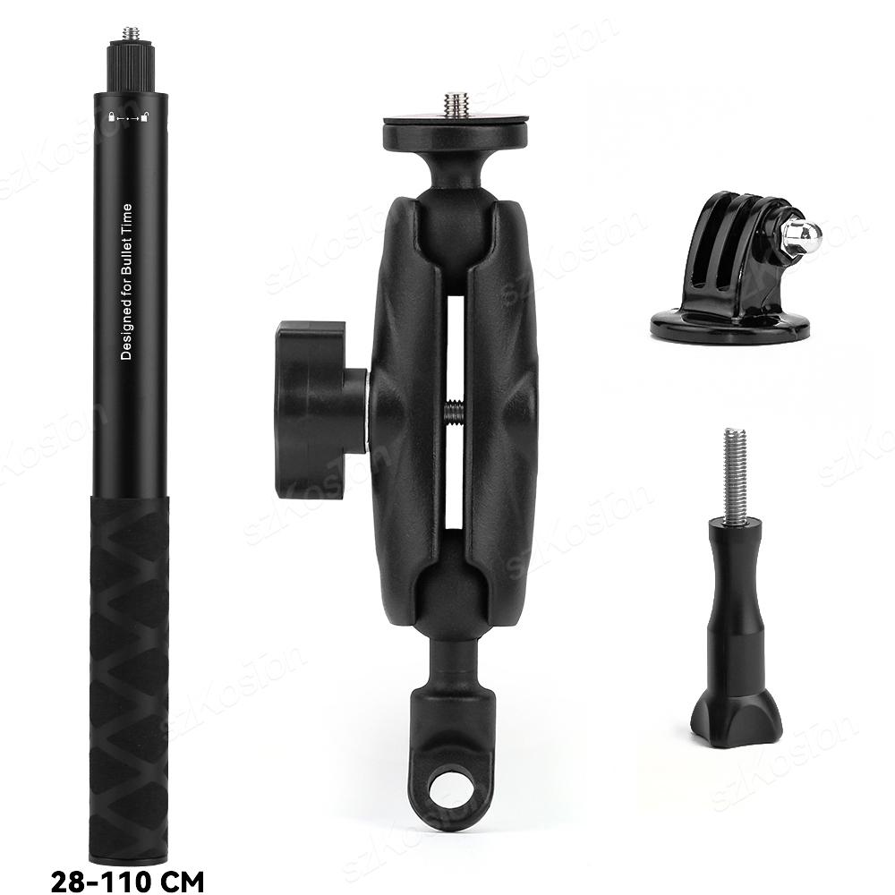 Крепление для камеры на мотоцикл для Insta360 X4, аксессуары, держатель для экшн-камеры, руль для мотоцикла и велосипеда для GoPro 13 12 11 10