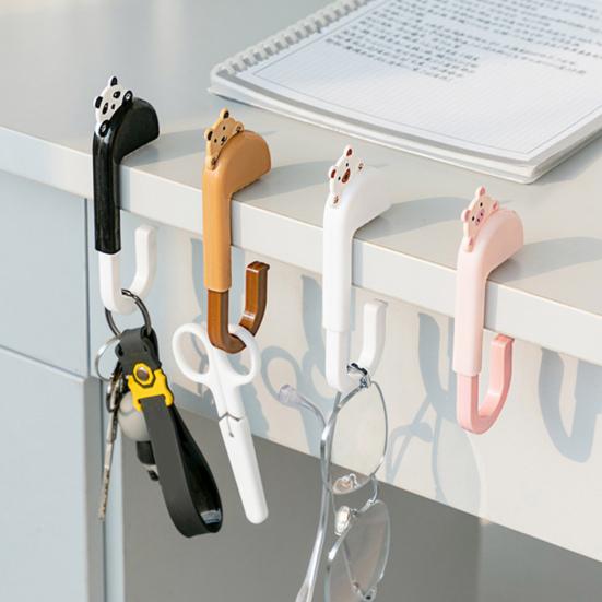 Складной крючок для хранения вещей, вешалка, прочная, выдерживающая нагрузку, компактная, портативная, многофункциональная, органайзер для хранения вещей, крючок для стола сбоку