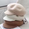 Elegant Pink Wool Felt Newsboy Cap: Versatile & Stylish Women's Casual Hat