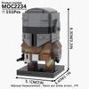 MOOXI MOC Космическая Война Brickheadz Межзвездный Sci-Fi Робот Совместимые Фигурки Строительные Блоки Игрушки Для Взрослых Для Детей Подарок Кубики