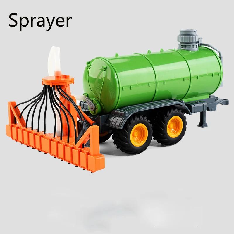 Farmer Car Remote Control Tractor Trailer 2.4G RC Tractor Simulation Engineering Construction Truck Model Toy Tillage Machine