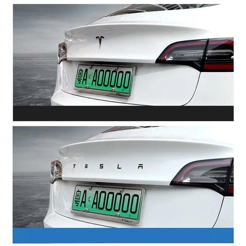 ABS Наклейка на багажник автомобиля Аксессуары Для Tesla SpaceX Model 3 Highland 2023 Model S Model X Model Y Model Y-Eur Roadster Bonina Coi