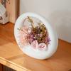Ceramic Vase Geometric Circular Flowerpot Full Moon Flower Arrangement Accessories Flower Basket Ornament Home Decoration