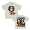 Футболка RIHANNA BUBBLEGUM Футболка с коротким рукавом в том же стиле певицы Рианны 100% Хлопок Модная Удобная Одежда Harajuku Летняя Футболка