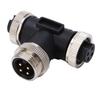for NMEA 2000 T Connector 4 Pin IP67 Waterproof Backbone Drop Cables 3 Port Multiport Tee Terminator for Sensors