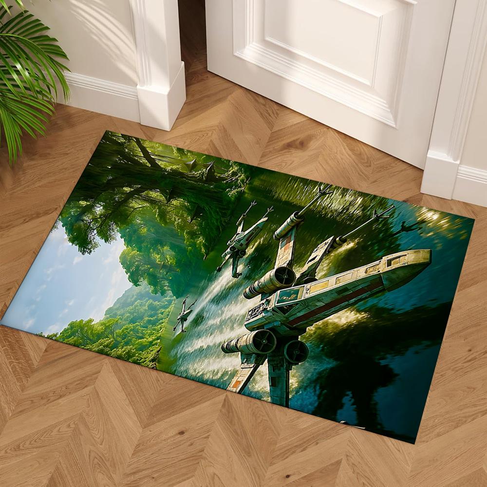 Star Wars Floor Rug Office Rug Suitable for Foyer Bedrooms Outdoor Game Room Anti-slip Rug Anime Office Decor Wedding Party Gift