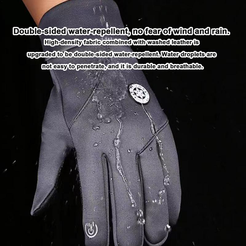 Winter Biking Gloves Snow Gloves Cycling Warm Gloves Touchscreen Bike Winter Gloves Thermal Gloves Hands Warmer For Sports