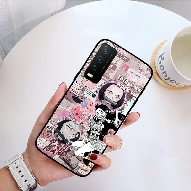 Чехол для телефона Kimetsu No Yaiba Demon Slayer аниме для VIVO Y31 Y21 Y70 Y21S Y20 Y72 1907 Y12 Y11S Y53S Y33S Y55 Y76 Y51 Y15S Y01