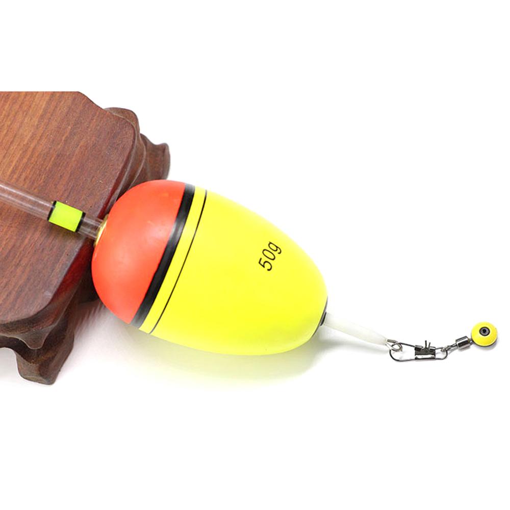 Гладкий Поверхностный Ночной Светящийся Рыболовный Поплавок + 5 шт. Светящиеся Палочки Плавучесть 6г-100г Поплавки из Пены ЭВА для Карповой Рыбалки Снасти Песка