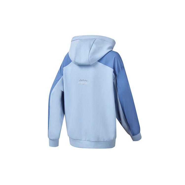 Fila Легкое худи с колор-блоком, спортивное повседневное трикотажное худи свободного кроя для женщин, ирис-пурпурный A11W231203F-VT