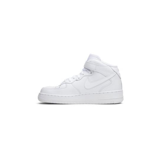 Nike Wmns Air Force 1 Mid 07 Leather Triple White 366731-100