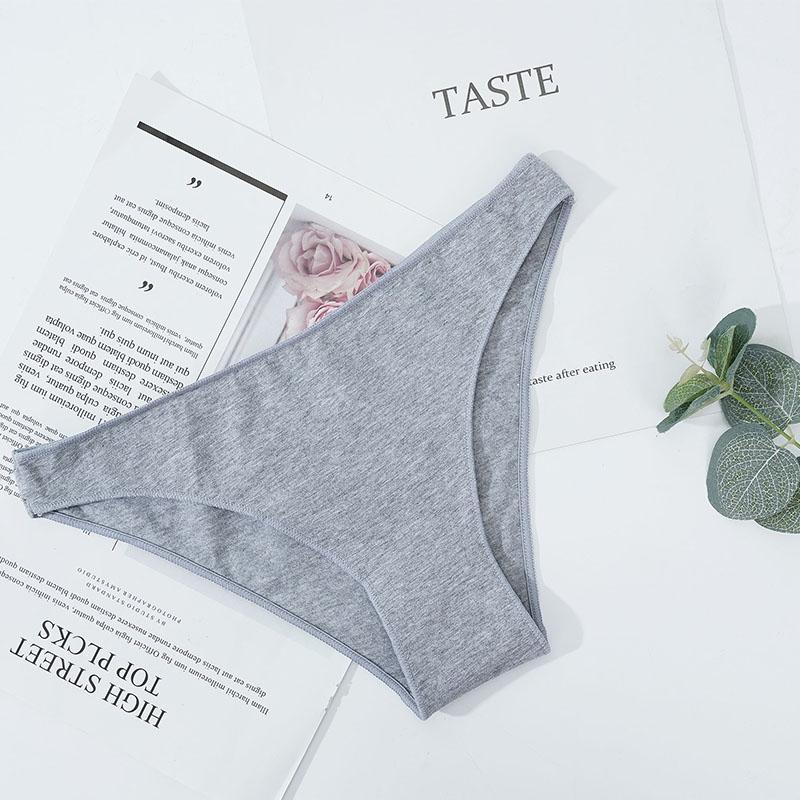 Хлопковые трусики с низкой талией, сексуальные женские трусы, однотонное дышащее удобное нижнее белье, женские хлопковые трусы, бесшовное нижнее белье