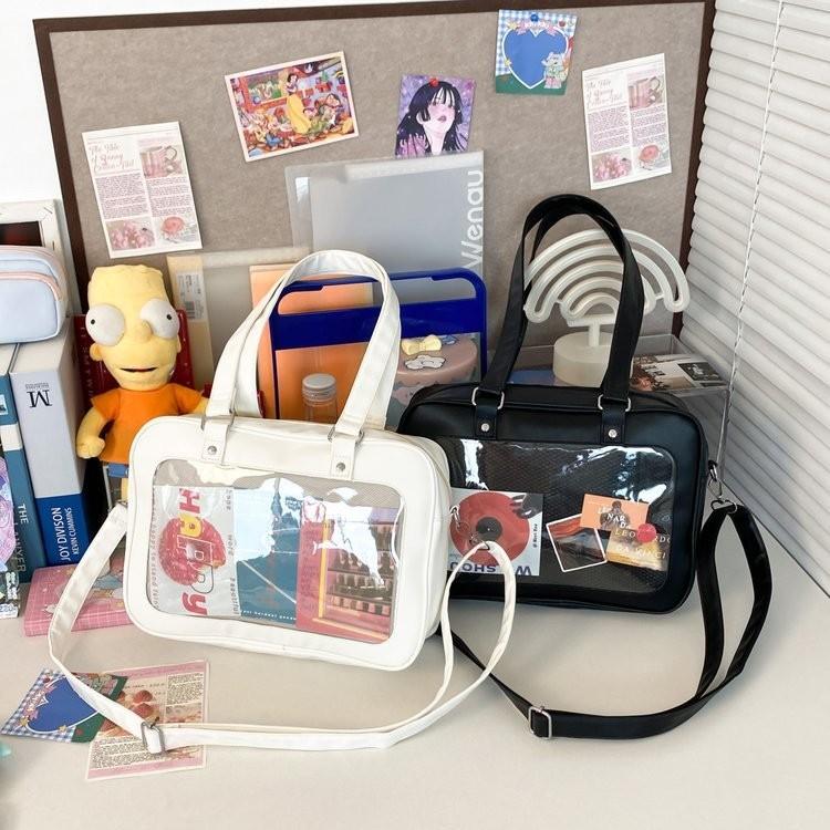 Adorable Colorful Large Tote Bag For Girls Soft Casual Jelly Design Waterproof Crossbody Style