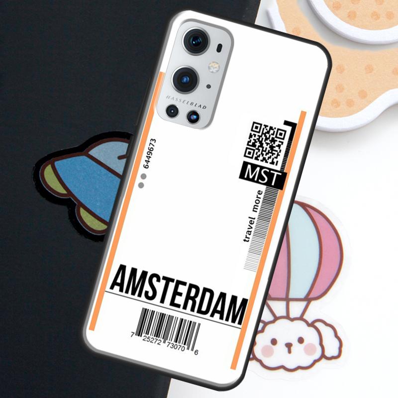 Fly Ticket Air Tickets Travel Label For Realme 15 14 11 12 13 10 Pro Plus C35 C71 C75 C65 C55 C63 C61 C53 C67 GT6 GT7 Pro Case