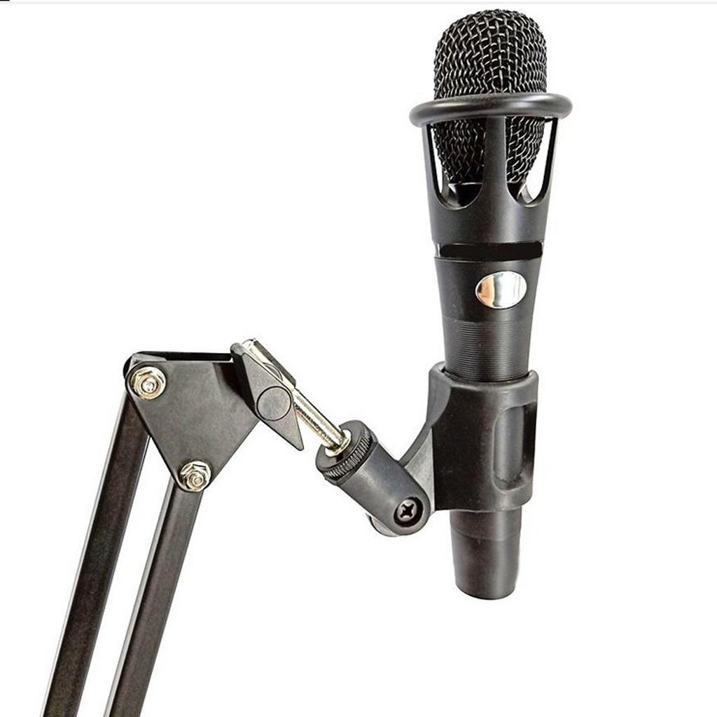 Universal Microphone Arm Stand Holder and Table Mount Black