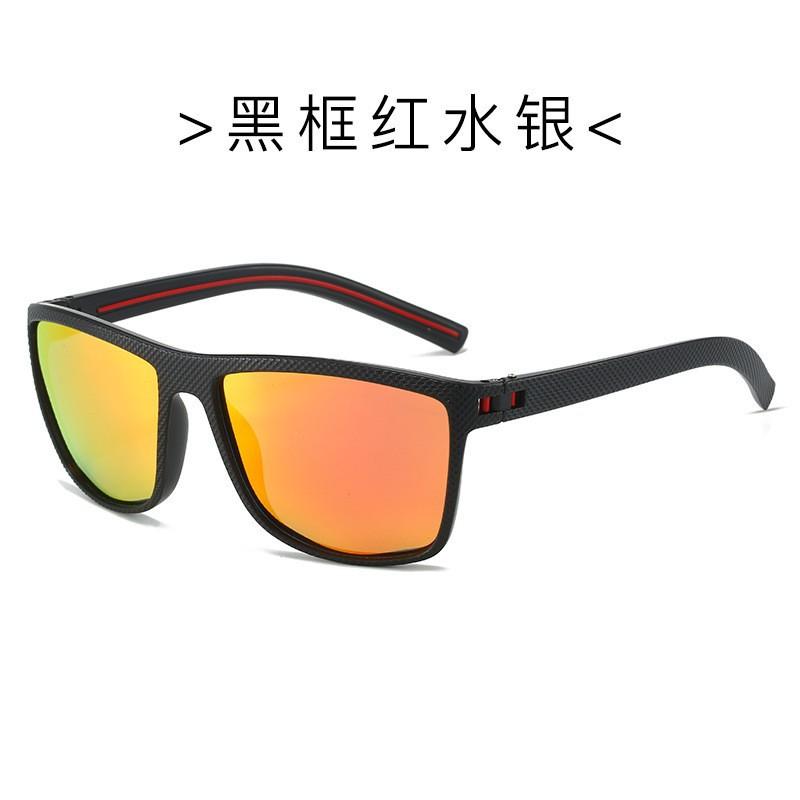 Поляризованные солнцезащитные очки, модные мужские солнцезащитные очки в большой оправе в стиле ретро для вождения на открытом воздухе с защитой от ультрафиолета