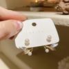 Korean Pearl Small Leaf Spring and Summer Earrings 2022 New Earrings Niche Design High-end Stud Earrings Women