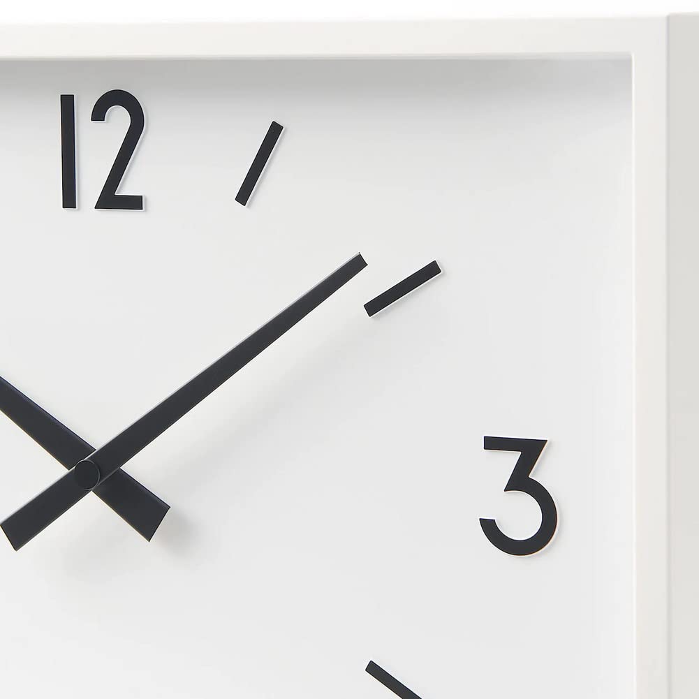 Часы MUJI Station, белые, ширина 315 x глубина 43 x высота 225 мм 82928501/MJ-WCJS1