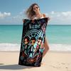 Personalized customized proof beach towel with Supernatural pattern - soft, absorbent,quick-drying,perfect swimming,camping&bathing