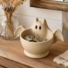 Ghost Snack Container 3D Printed Halloween Bowl, Trick or Treat Candy Theme Ornament Serving Decorative Storage Tray Dish, Party Supplies Versatile