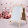 Double Sided Chalkboard Whiteboard Foldable Writing Easel Decor Portable Versatile Memo Board for
