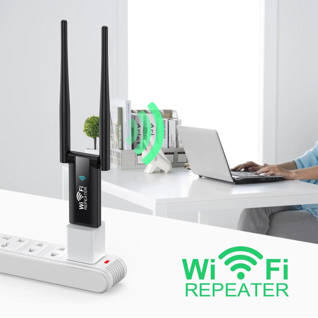 300Mbps USB WiFi Repeater Extender WiFi Signal Amplifier Booster Long Range WiFi Router Wireless Home Network Extension