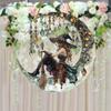 1Pc Charming Moonlight Witch Acrylic Window Hanging Ornament Sun Catcher Decorations