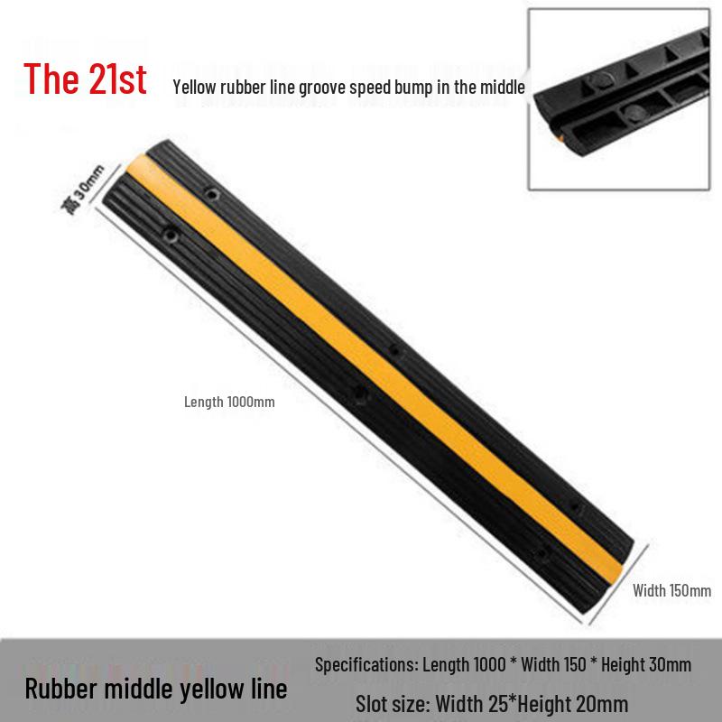 Indoor/Outdoor Cable Protection Rubber Trunking Speed Bump