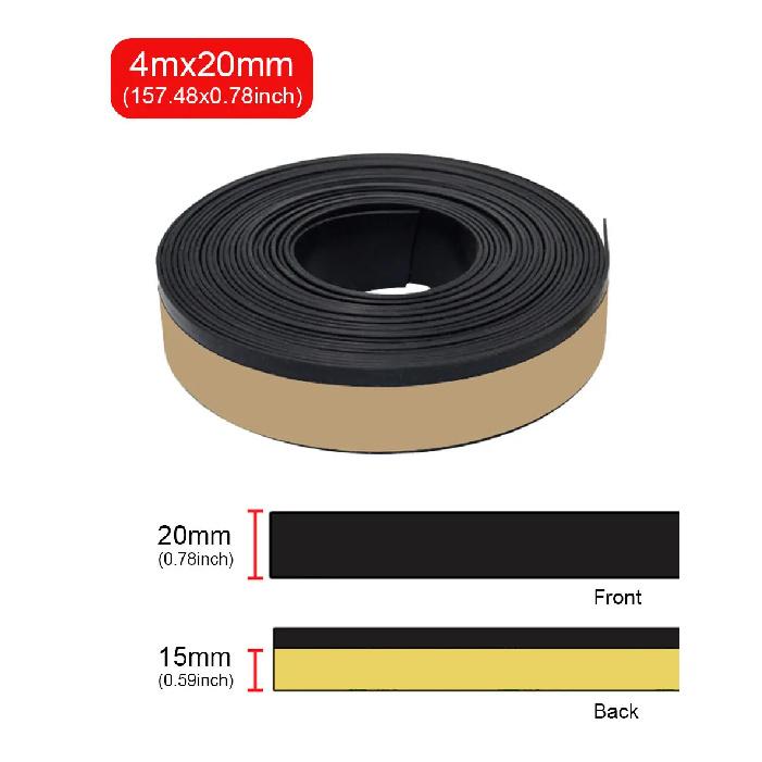 4Meters Car Rubber Sealing Strip Waterproof Window Edge Trim Protector Seal Weatherstrip For Car Door Glass Window Auto Sealants