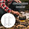 Alcohol Stove Stand Rack Rustproof Heat-Resistant Compact Size Lightweight Outdoor Stove Bracket Camping Supplies