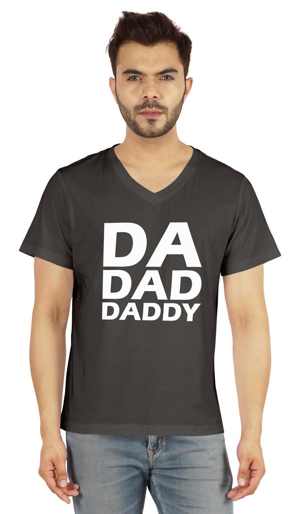 Inkmeso Mens Tshirt   Da Dad Daddy   Graphic Tshirt For Dad Gift Tee Shirt For First Time