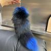 Internet Celebrity Oversized Fox Tail Keychain and Tagging