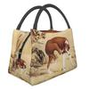 Живопись в китайском стиле Борзая Ищейка Изолированные сумки для ланча для кемпинга Путешествий Собака Уиппет Термокулер Бенто Бокс Женщины