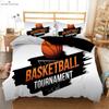 Black Basketball Print Quilt Cover Kids Gift Bedding Set Comfortable Duvet Cover Pillowcase Can Be Customized 3 Pieces