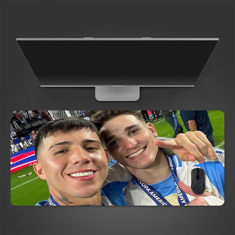 Alvarez & Enzo Mouse Pad, Large Gaming Desk Mat, Non-slip XXL Mousepad for Laptop & Tablet, Mini PC Playmat with Stitched Edges