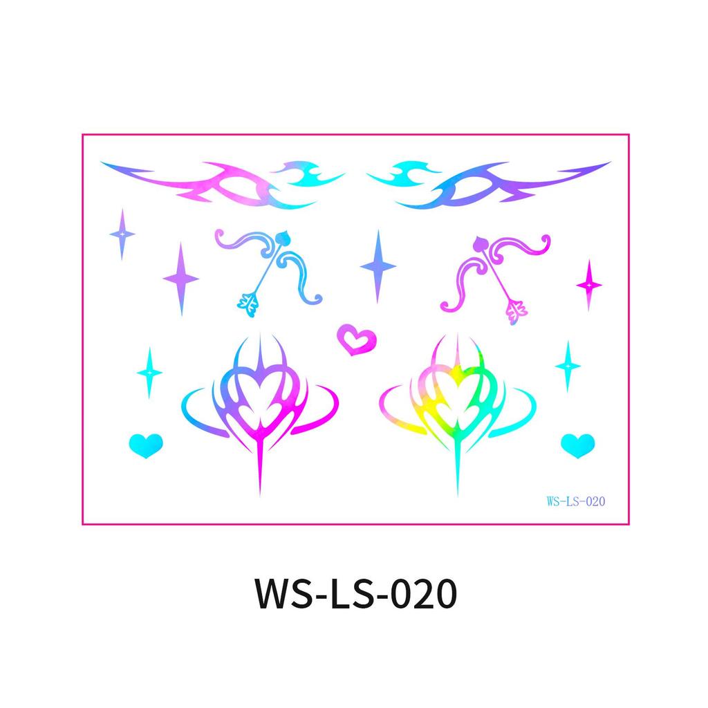 Европейско-американский трансграничный музыкальный фестиваль - Лазерные наклейки для подводки глаз - Водонепроницаемые и стойкие одноразовые татуировки