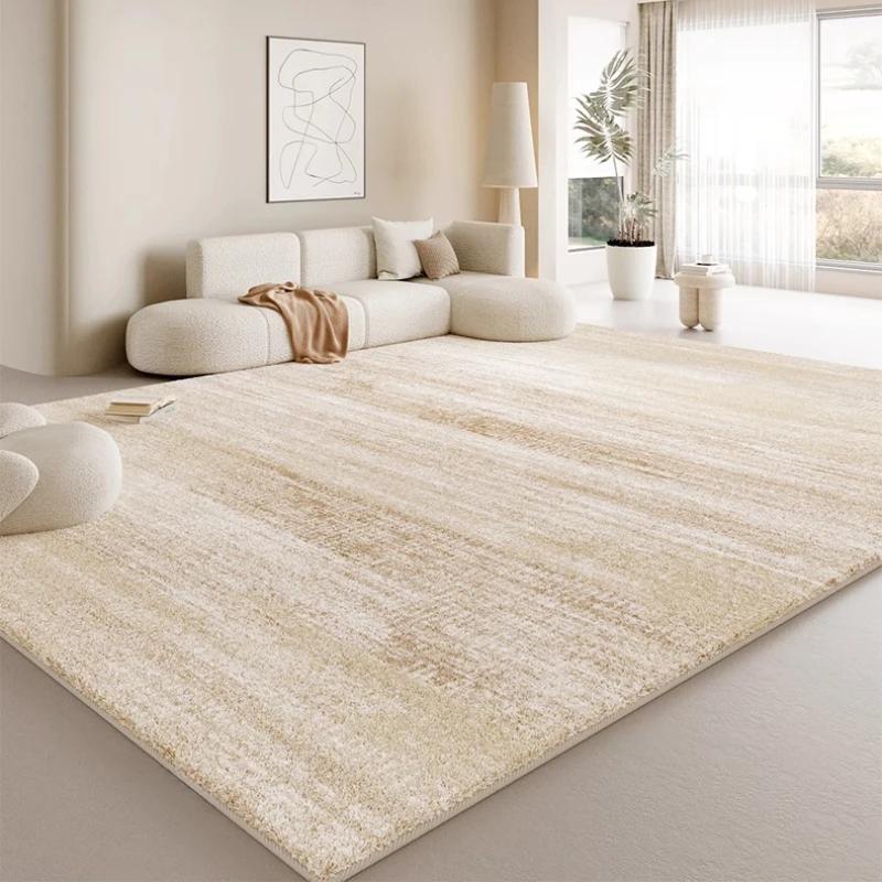 Large Size Living Room Decoration Soft Carpet Cream Style Rugs for Bedroom Thick Washable Bedside Floor Mat Home Fluffy Soft Rug