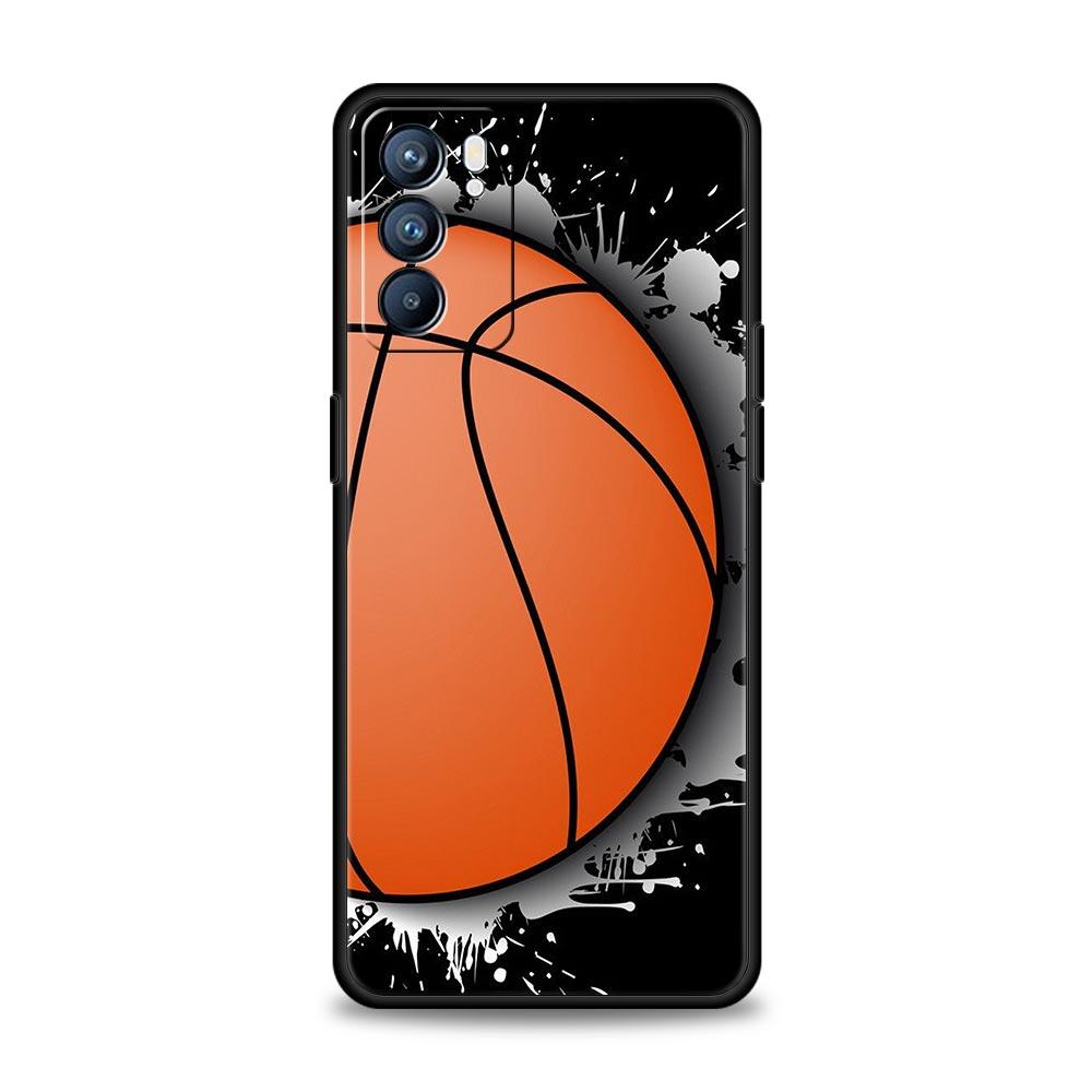 Basketball Basket Number Phone Case For OPPO Find X5 A54 A53 A52 A9 2020 A15 A95 A76 A74 A12 Reno7 SE Reno6 Pro Plus 5G Cover