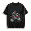 Винтажная футболка для мотокросса Rebel 1988 Championship Graphic Повседневная футболка 100% хлопок
