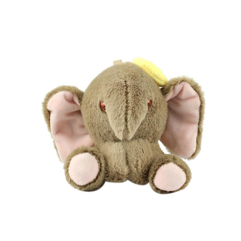 Charming Elephant Plush Toy Keychain Soft And Colorful Baby Shower Gift For Children