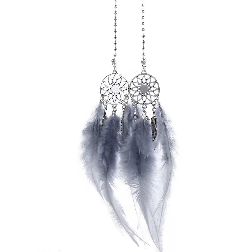Wall Hanging Car Ornament Handmade Dream Catcher Wind Chimes Feather Car Pendant Dreamcatcher