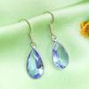 Аметист топаз драгоценный камень 925 пробы посеребренный крючок женские серьги ювелирные изделия WHE-E58