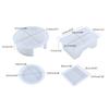 Resin Coasters Molds,4 Coasters Resin Molds for Epoxy Resin with Silicone Coaster Holder Mold,Epoxy Resin Coaster Mold