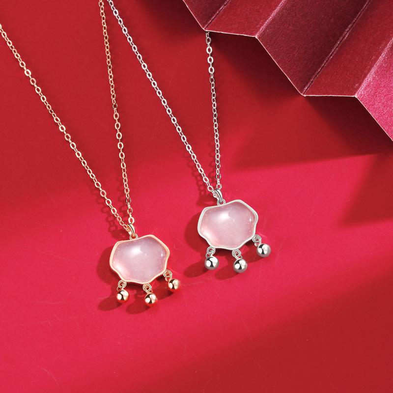 Ожерелье с замком Ruyi Ping An, женское, Guochao, ретро, новое, китайское, универсальное ожерелье