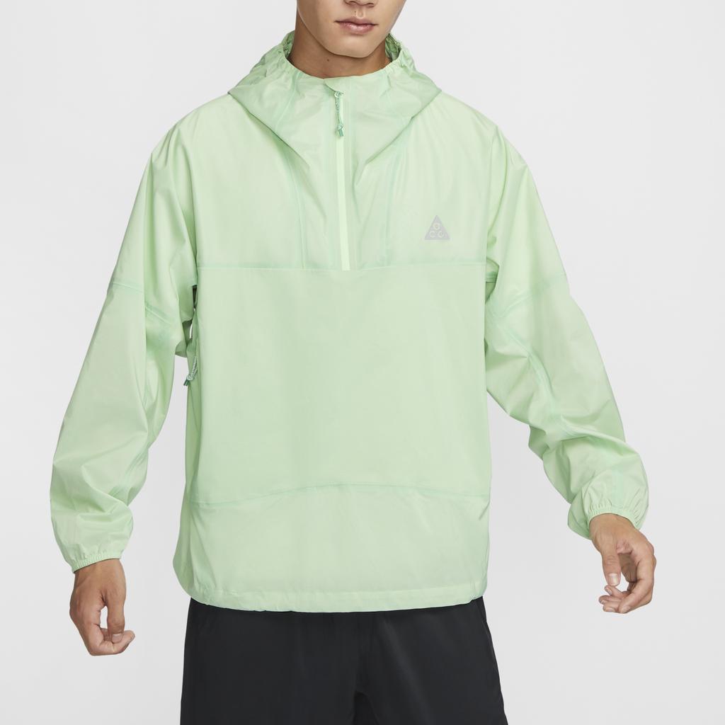 Nike Solid Color Windbreaker Hooded Long Sleeve Jacket Men Jackets Green FQ3063-376